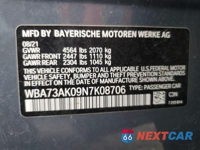 Zdjęcie 12 z 12 samochodu: 2022 BMW 228XI VIN:WBA73AK09N7K08706 - miniatura