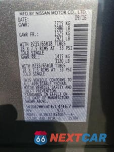 Zdjęcie 14 z 14 samochodu: 2017 NISSAN PATHFINDER S VIN:5N1DR2MM5HC614967 - miniatura