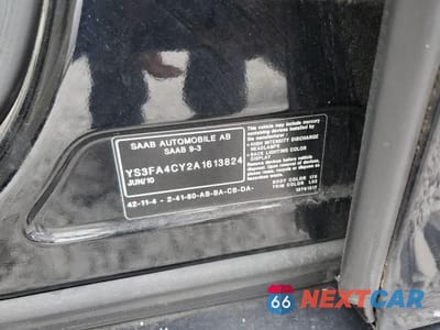 Zdjęcie 13 z 13 samochodu: 2010 SAAB 9-3 2.0T VIN:YS3FA4CY2A1613824 - miniatura