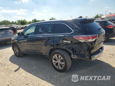 Drugie zdjęcie samochodu z przodu: 2015 TOYOTA HIGHLANDER XLE VIN:5TDJKRFH0FS205565 - miniatura