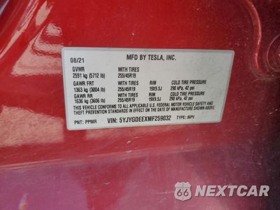 Zdjęcie 12 z 12 samochodu: 2021 TESLA MODEL Y VIN:5YJYGDEEXMF259032 - miniatura