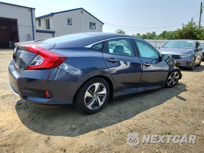Trzecie zdjęcie samochodu z tyłu: 2021 HONDA CIVIC LX VIN:2HGFC2F69MH560210 - miniatura