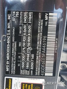 Zdjęcie 13 z 13 samochodu: 2015 MERCEDES-BENZ GL 450 4MATIC VIN:4JGDF6EE5FA446196 - miniatura