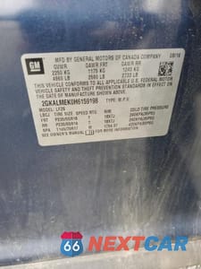 Zdjęcie 14 z 14 samochodu: 2017 GMC TERRAIN SLE VIN:2GKALMEK0H6159198 - miniatura