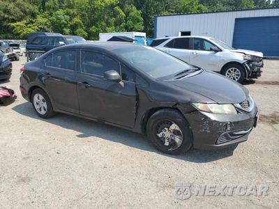 Czwarte zdjęcie samochodu z boku: 2013 HONDA CIVIC LX VIN:2HGFB2F56DH564015 - miniatura