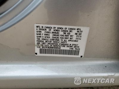Zdjęcie 12 z 12 samochodu: 2008 HONDA RIDGELINE RT VIN:2HJYK16268H509542 - miniatura