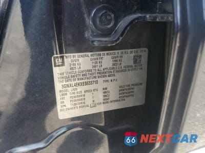 Zdjęcie 12 z 12 samochodu: 2014 CHEVROLET CAPTIVA LTZ VIN:3GNAL4EKXES633710 - miniatura