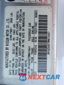 Zdjęcie 12 z 12 samochodu: 2009 NISSAN 370Z VIN:JN1AZ44E79M410441 - miniatura