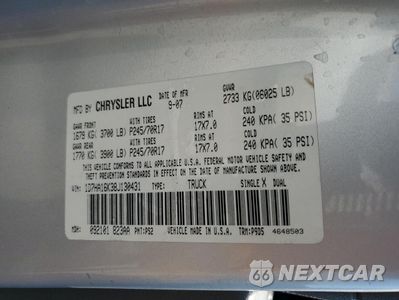 Zdjęcie 12 z 14 samochodu: 2008 DODGE RAM 1500 ST VIN:1D7HA16K38J130431 - miniatura