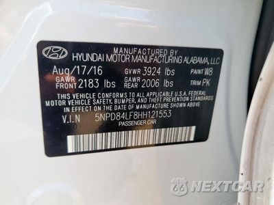 Zdjęcie 13 z 13 samochodu: 2017 HYUNDAI ELANTRA SE VIN:5NPD84LF8HH121553 - miniatura