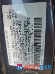 Zdjęcie 12 z 12 samochodu: 2018 ACURA RDX ADVANCE VIN:5J8TB4H79JL002475 - miniatura