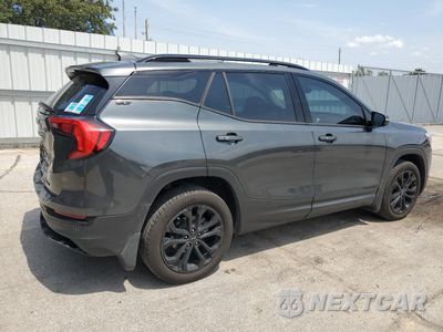 Trzecie zdjęcie samochodu z tyłu: 2020 GMC TERRAIN SLT VIN:3GKALVEV6LL134892 - miniatura