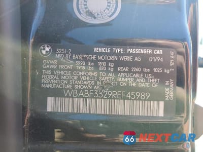 Zdjęcie 13 z 13 samochodu: 1994 BMW 325 IS VIN:WBABF3329REF45989 - miniatura