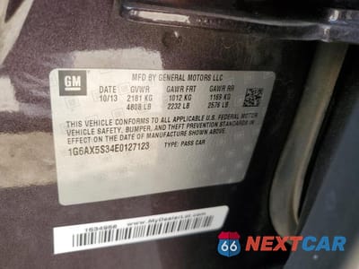 Zdjęcie 12 z 12 samochodu: 2014 CADILLAC CTS LUXURY COLLECTION VIN:1G6AX5S34E0127123 - miniatura