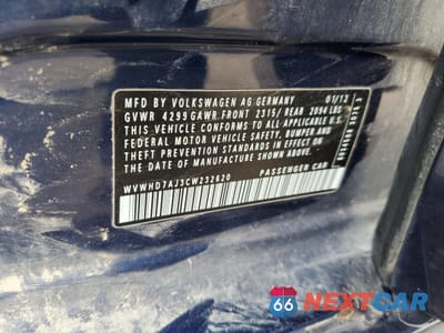Zdjęcie 13 z 15 samochodu: 2012 VOLKSWAGEN GTI VIN:WVWHD7AJ3CW232620 - miniatura
