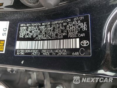 Zdjęcie 13 z 16 samochodu: 2022 TOYOTA COROLLA LE VIN:JTDEPMAE0NJ201868 - miniatura