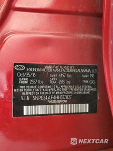 Zdjęcie 12 z 15 samochodu: 2017 HYUNDAI SONATA SE VIN:5NPE24AF4HH517827 - miniatura