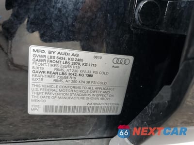 Zdjęcie 13 z 15 samochodu: 2019 AUDI Q5 PREMIUM PLUS VIN:WA1BNAFY7K2132994 - miniatura