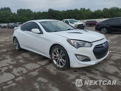Czwarte zdjęcie samochodu z boku: 2014 HYUNDAI GENESIS COUPE 3.8L VIN:KMHHU6KJ8EU115375 - miniatura