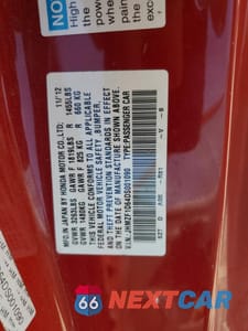 Zdjęcie 12 z 12 samochodu: 2013 HONDA CR-Z EX VIN:JHMZF1D64DS001090 - miniatura