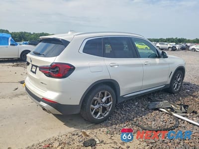 Trzecie zdjęcie samochodu z tyłu: 2023 BMW X3 XDRIVE30I VIN:5UX53DP06P9R48658 - miniatura