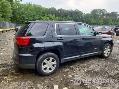Trzecie zdjęcie samochodu z tyłu: 2016 GMC TERRAIN SLE VIN:2GKALMEK7G6105881 - miniatura