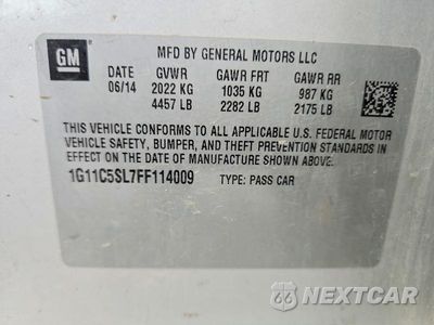 Zdjęcie 13 z 13 samochodu: 2015 CHEVROLET MALIBU 1LT VIN:1G11C5SL7FF114009 - miniatura