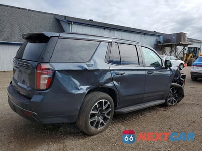 Trzecie zdjęcie samochodu z tyłu: 2021 CHEVROLET TAHOE K1500 RST VIN:1GNSKRKD7MR188614 - miniatura