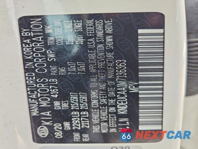 Zdjęcie 14 z 14 samochodu: 2021 KIA SELTOS S VIN:KNDEUCAA1M7136363 - miniatura