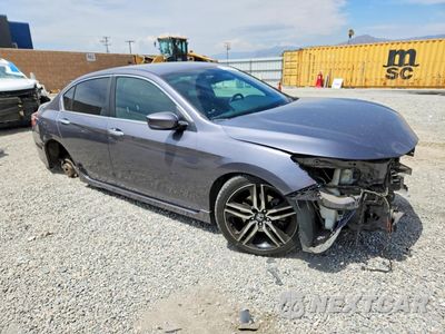 Czwarte zdjęcie samochodu z boku: 2017 HONDA ACCORD SPORT VIN:1HGCR2F51HA054819 - miniatura