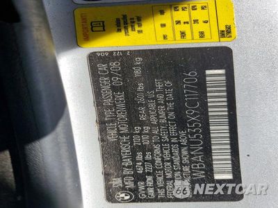 Zdjęcie 12 z 12 samochodu: 2009 BMW 528 I VIN:WBANU535X9C117706 - miniatura