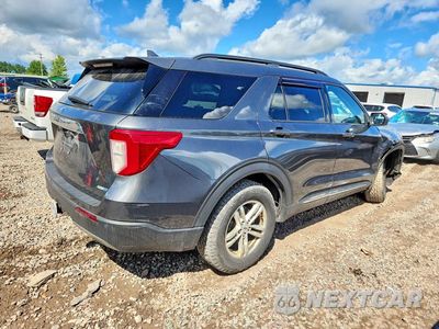 Trzecie zdjęcie samochodu z tyłu: 2020 FORD EXPLORER XLT VIN:1FMSK8DH0LGC55823 - miniatura