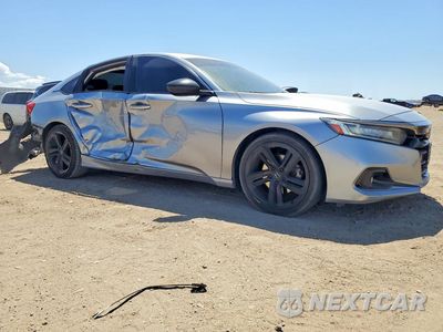 Czwarte zdjęcie samochodu z boku: 2021 HONDA ACCORD SPORT VIN:1HGCV1F37MA005820 - miniatura