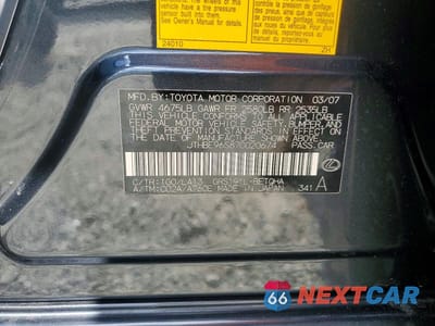 Zdjęcie 12 z 12 samochodu: 2007 LEXUS GS 350 VIN:JTHBE96S870020674 - miniatura