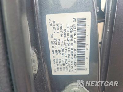 Zdjęcie 12 z 12 samochodu: 2012 HONDA ACCORD EXL VIN:1HGCP3F82CA002341 - miniatura