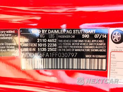 Zdjęcie 12 z 12 samochodu: 2015 MERCEDES-BENZ SL 400 VIN:WDDJK6FA1FF030797 - miniatura