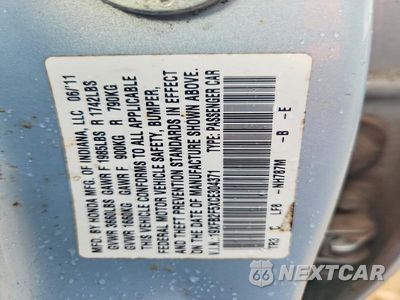 Zdjęcie 12 z 12 samochodu: 2012 HONDA CIVIC LX VIN:19XFB2F5XCE304371 - miniatura