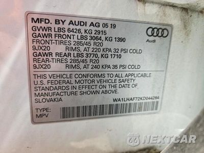 Zdjęcie 13 z 13 samochodu: 2019 AUDI Q7 PREMIUM PLUS VIN:WA1LHAF72KD044264 - miniatura