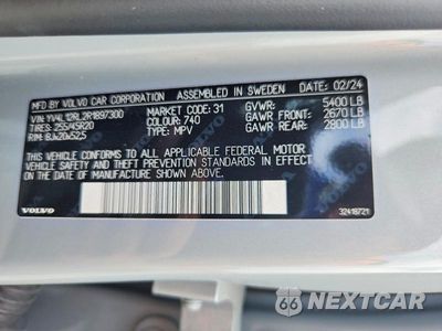 Zdjęcie 12 z 12 samochodu: 2024 VOLVO XC60 PLUS VIN:YV4L12RL2R1897300 - miniatura