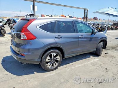 Trzecie zdjęcie samochodu z tyłu: 2015 HONDA CR-V TOURING VIN:5J6RM3H93FL018736 - miniatura