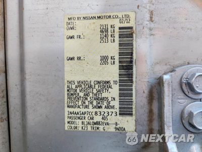 Zdjęcie 12 z 12 samochodu: 2012 NISSAN MAXIMA 3.5 S VIN:1N4AA5AP7CC832373 - miniatura