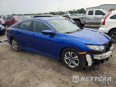 Czwarte zdjęcie samochodu z boku: 2018 HONDA CIVIC LX VIN:2HGFC2F57JH523627 - miniatura