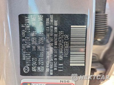 Zdjęcie 12 z 12 samochodu: 2023 HYUNDAI ELANTRA SEL VIN:KMHLM4AG0PU576299 - miniatura