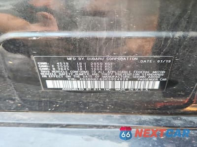 Zdjęcie 12 z 12 samochodu: 2019 SUBARU LEGACY 2.5I PREMIUM VIN:4S3BNAF60K3024828 - miniatura