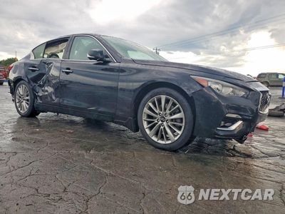 Czwarte zdjęcie samochodu z boku: 2021 INFINITI Q50 LUXE VIN:JN1EV7BP0MM701200 - miniatura