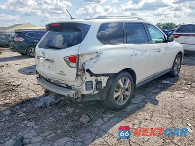 Trzecie zdjęcie samochodu z tyłu: 2016 NISSAN PATHFINDER S VIN:5N1AR2MM0GC649160 - miniatura