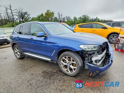 Czwarte zdjęcie samochodu z boku: 2024 BMW X3 XDRIVE30I VIN:5UX53DP00R9V47321 - miniatura