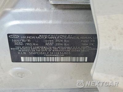 Zdjęcie 12 z 12 samochodu: 2019 HYUNDAI ELANTRA SEL VIN:5NPD84LF3KH436803 - miniatura