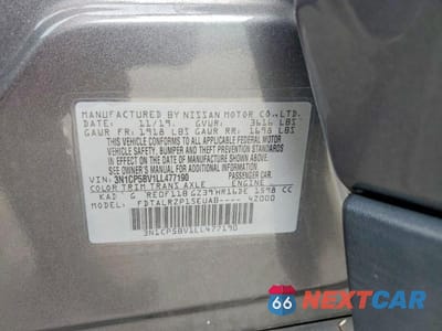 Zdjęcie 13 z 13 samochodu: 2020 NISSAN KICKS S VIN:3N1CP5BV1LL477190 - miniatura