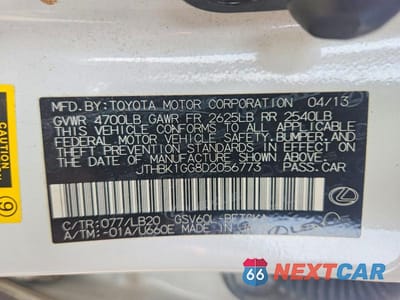Zdjęcie 12 z 12 samochodu: 2013 LEXUS ES 350 VIN:JTHBK1GG8D2056773 - miniatura